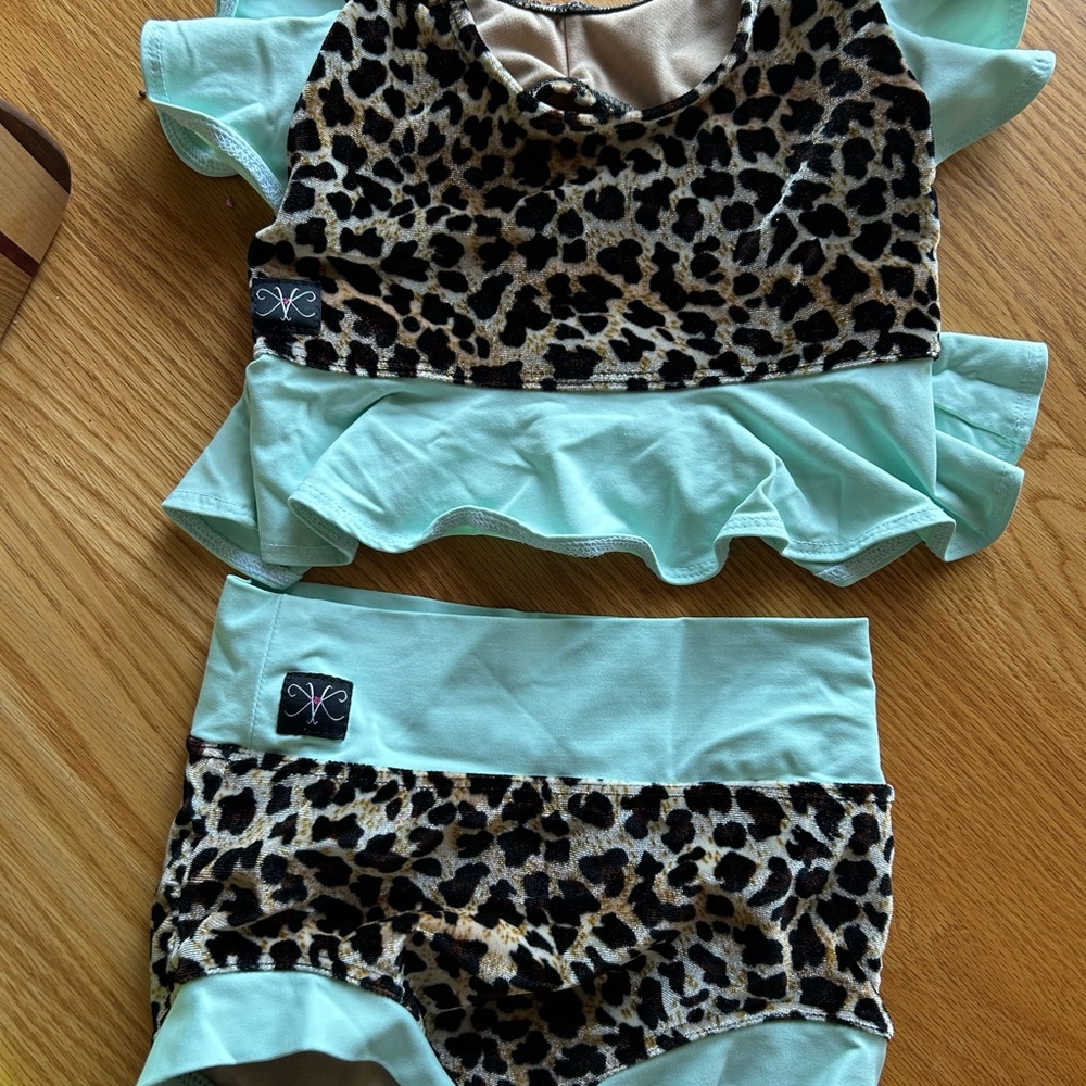 Two piece Kandi Kouture dance outfit, child large